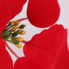 20Pcs Christmas Fake Flower Pendant Ornament Lightweight Elegant Simulated Cloth Flower for Tree Decor Wedding Party Home Cafe