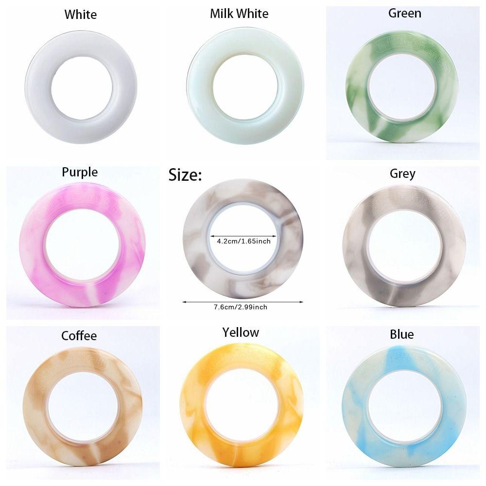 Plastic Roman Circle Modern Plastic Curtain Ring 8 Colors   Home Decor
