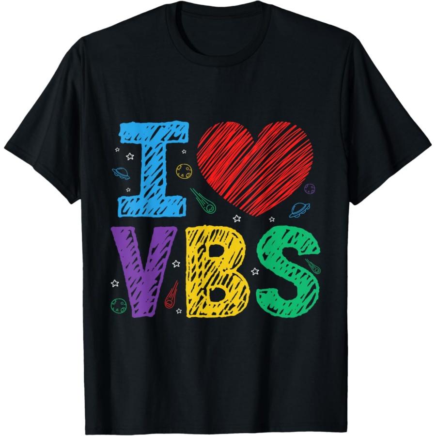 I Love VBS Vacation Bible School Squad Religious Theme T-Shirt(1) S