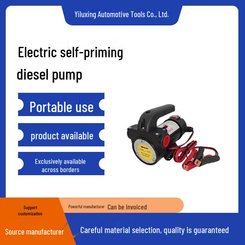 Electric 200W Self-Priming Oil Suction Pump - Automatic DC Diesel Fueling Machine for Home Use