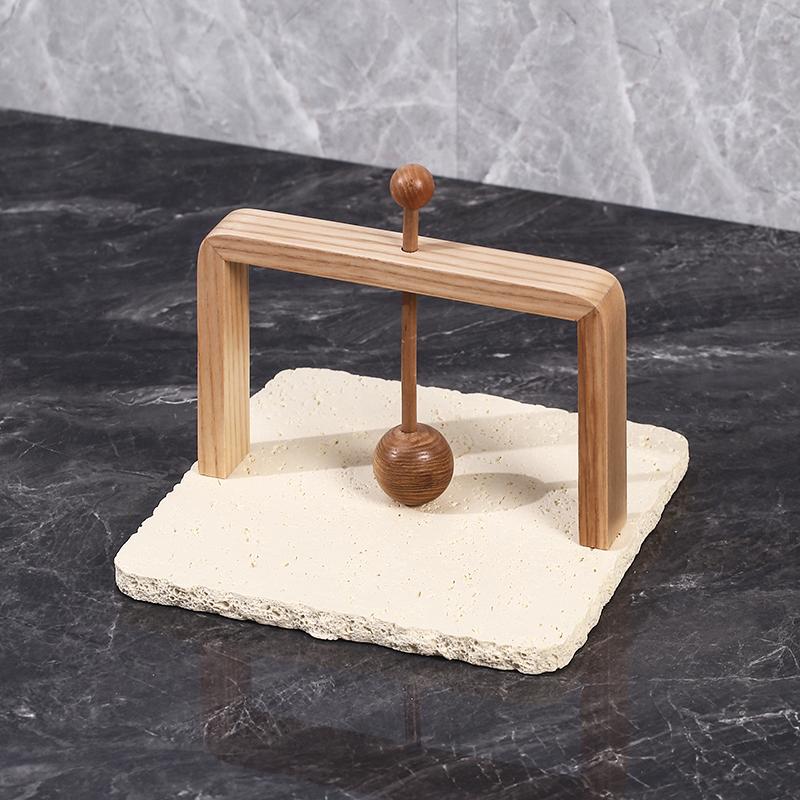 Huangdongshi Walnut Tissue Holder, Napkin Holder, Kitchen Upright Square Tissue Holder, Restaurant Desktop Tissue Storage Box