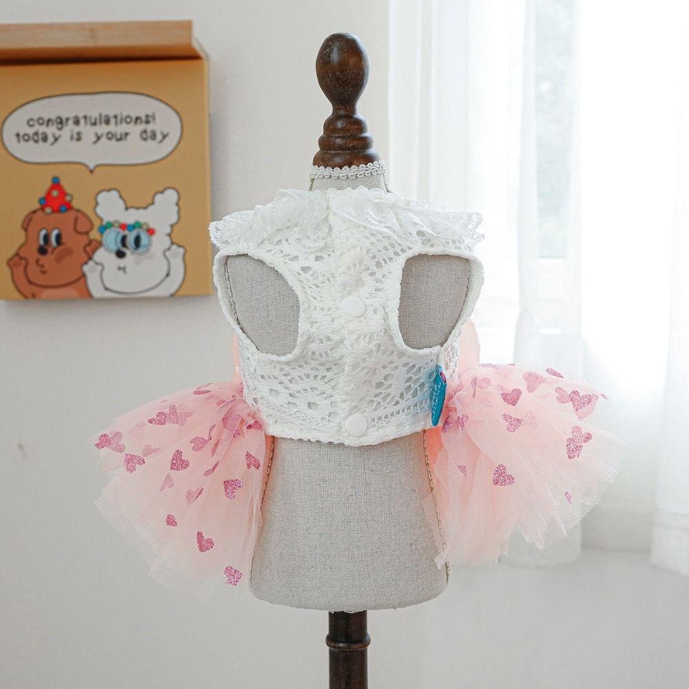 Organza Cat Dog Wedding Dress Fairy Dress Pet Skirt Sweety Puppy Skirt  For Cat Dog
