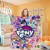 Knee Fashion Blanket Throw Winter Microfiber Oversized Baby Lightweight Flannel Fleece Bed Sofa Decoration Ponys Anime