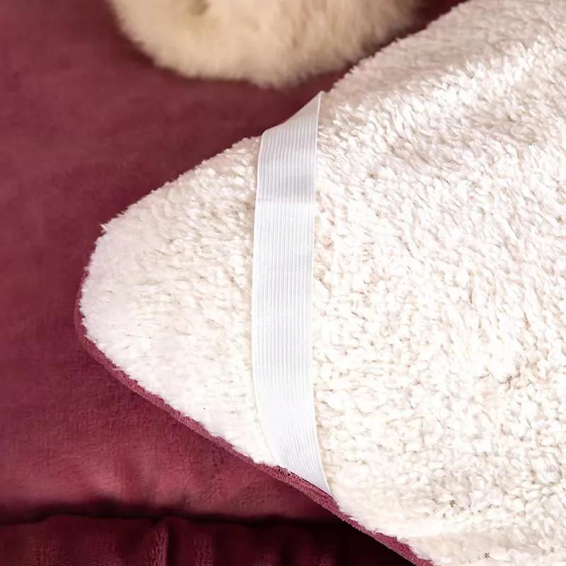 WTEMPO Warm Winter Single Student Dormitory Mattress Solid Color Soft Thickened Plush Mattress Cushion Home Tatami Double-sided Bed Mattress Quilts