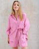 2025 Women's Summer Casual Pure Cotton Shirt and Shorts Set