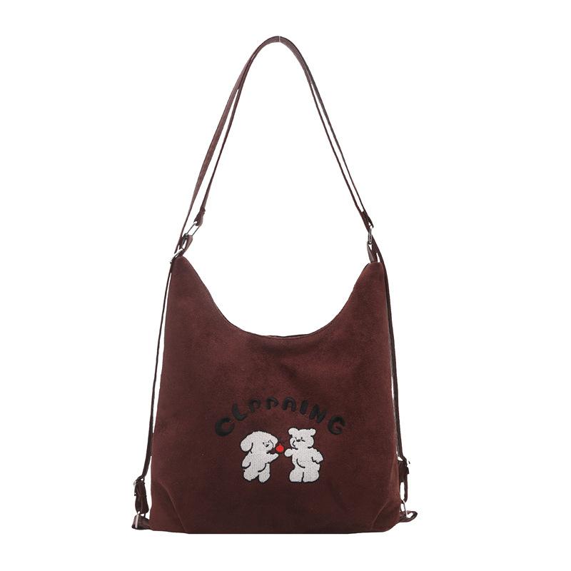 Handbag One Shoulder Cute Puppy Hand Carrying Bucket Bag Large Capacity Tote Bag Versatile Multi-Purpose Backpack Bag