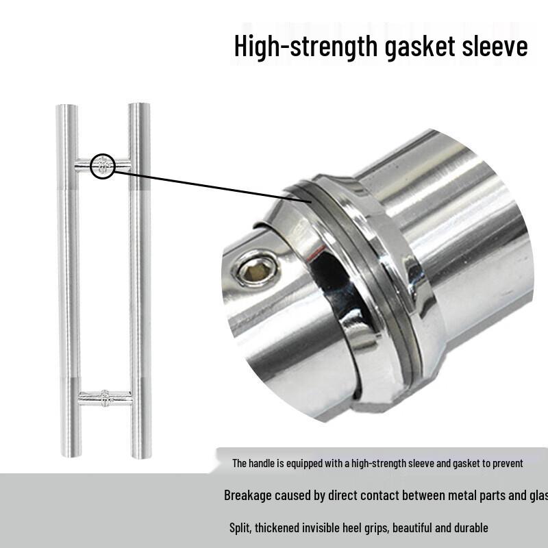 GUYU 201 Stainless Steel Modern Glass Door Handle