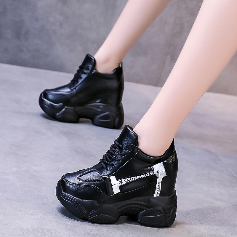 New Platform Shoes for Women 11CM Comfortable Non-slip Women Boots Casual Flats Designer Shoes Chunky Sneakers