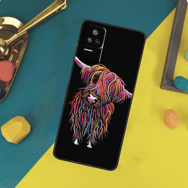 Cute Cartoon Cow Case For Xiaomi 13 14 15 Ultra 11T 12T 13T 14T Pro POCO X7 Pro X3 X5 X6 F5 F6 M6 Pro Funda