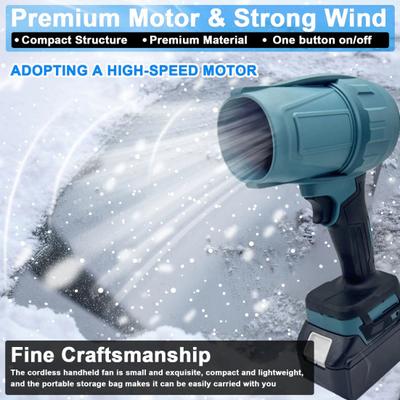 Jet Dry Blower with Brushless Motor Turbofan High-Speed Airflow Handheld Cordless Mini