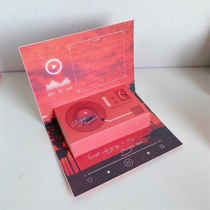 Creative 3D Gramophone Greeting Card for Christmas, Birthdays & Occasions