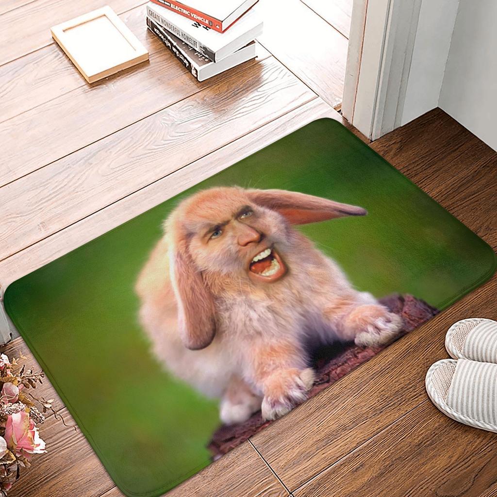 Nicolas Cage All Over Floor Door Bath Kitchen Mat Anti-Slip Outdoor Funny Meme Doormat Bedroom Balcony Entrance Carpet Rug