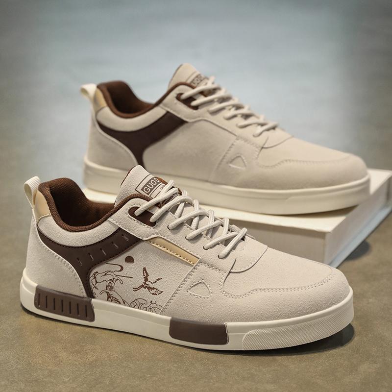 

Men s easy to wipe clean skate shoes, good grip, low top lace-up sneakers, men s shoes 39