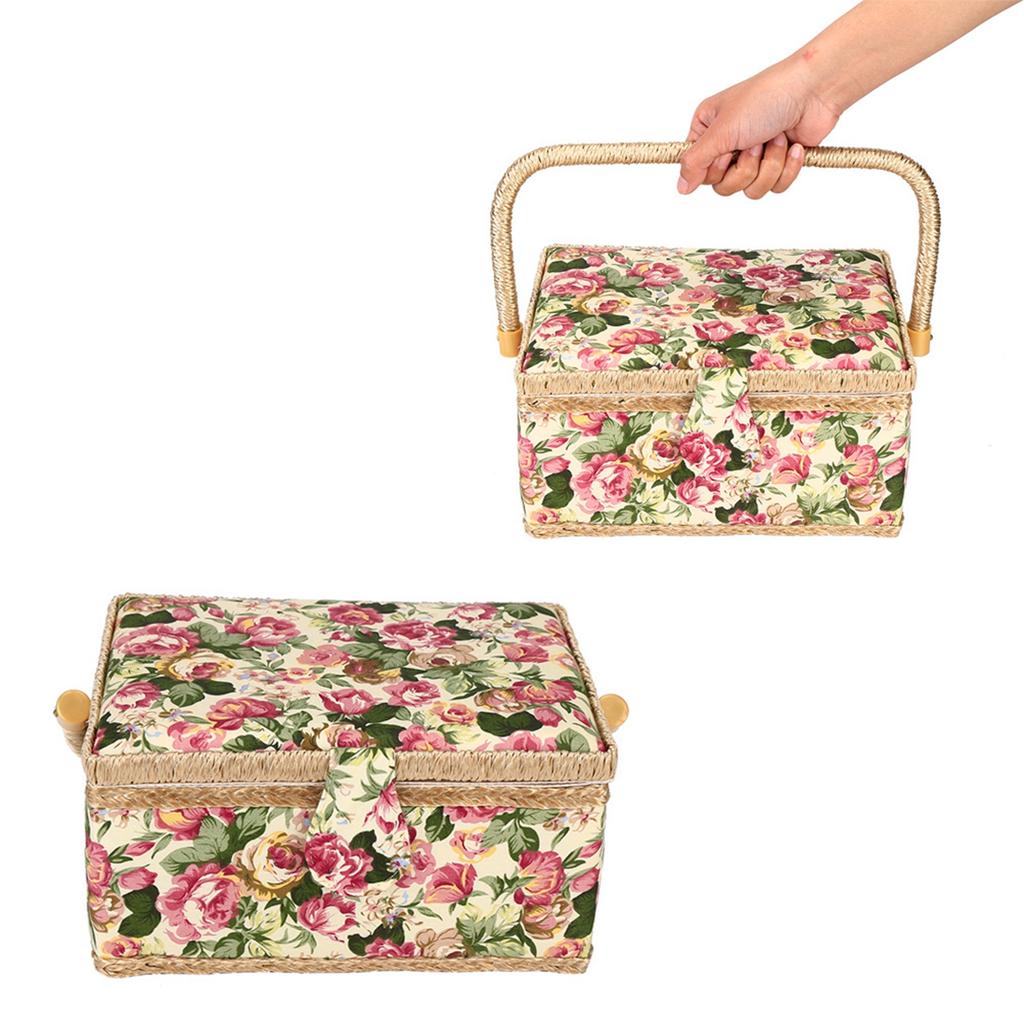 3Colors Craft Sewing Tool Needle Thread Basket Fabric Household Storage Box