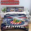3pcs Duvet Cover Set (1*Duvet Cover + 2*Pillowcase, Without Core), Custom Name Club Deportivo Guadalajara Pattern Bedding Set, Home Bedroom Decor Gift