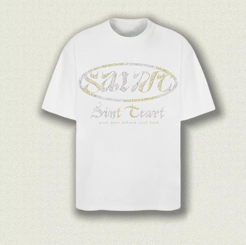 

Summer 2025 trendy retro graphic printed T-shirts for men and women casual short-sleeved round-neck cotton tops 01 4XL