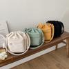 Light Weight Corduroy Women Bag Large Capacity Drawstring Crossbody Bag Shoulder Bucket Bag  Travel