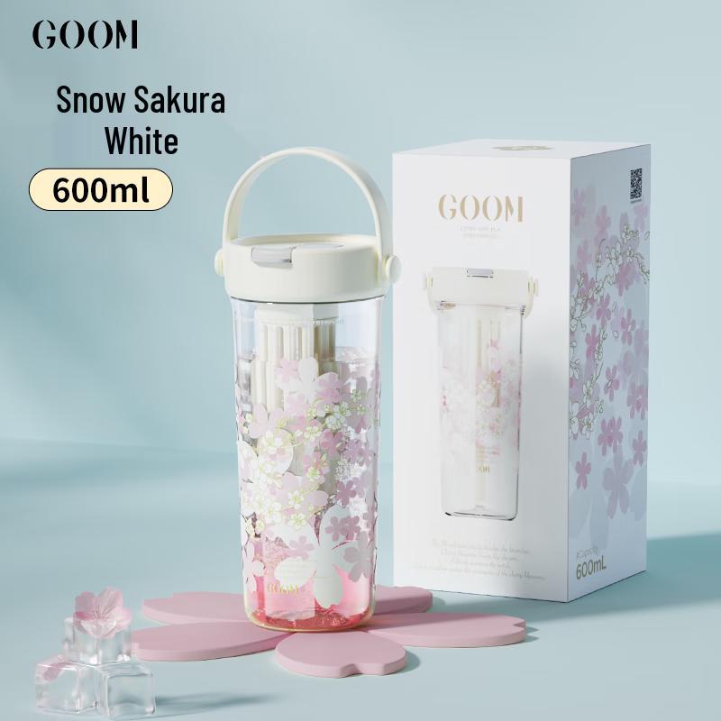 GOOM 600ml Gradient Dual-Drink Water Bottle
