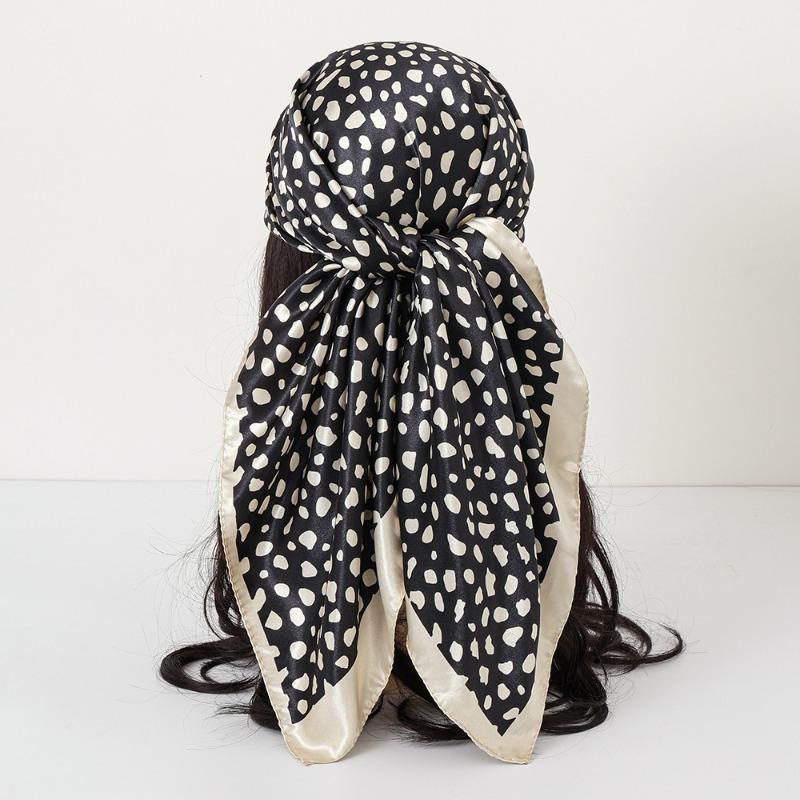 New cashew print silk scarf women's trend versatile shawl satin headscarf 90 square scarf scarf women
