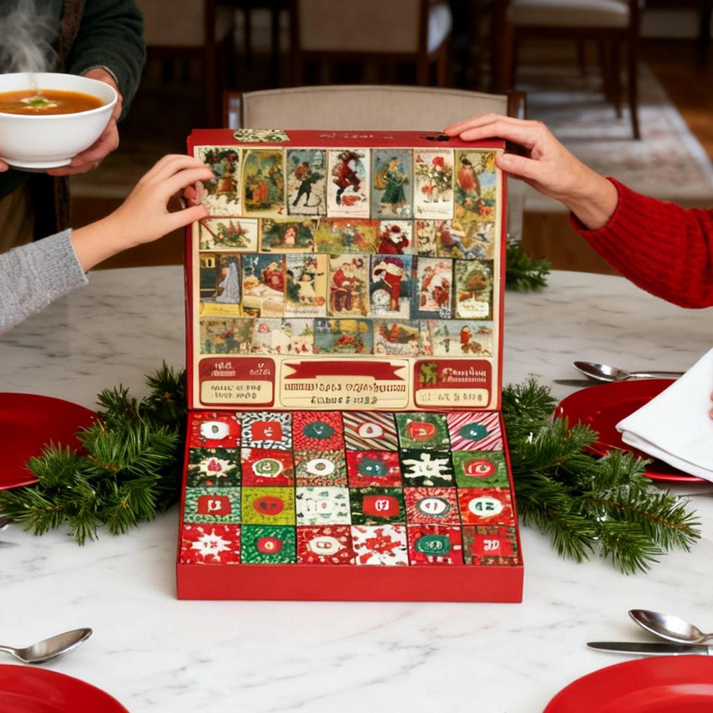 2026 Christmas Countdown Calendar Family Puzzles Game 24 Days Jigsaw Puzzles Countdown Calendar for Kid for Men Women Boys Girls