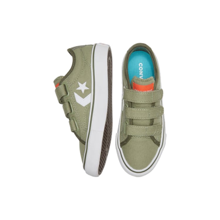 Converse Star Replay 3V Low Top Kids' Skateboarding Shoes Olive Green Teenagers 667803C
