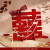 Three-Dimensional Double Happiness Wedding Floral Art Decoration Set for Rooms and Tables