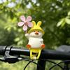 Cute Windmill Duck Bicycle Decoration Cute Yellow Duck Electric Bike Ornament Riding Night Light Accessories Baby Bike Pendant