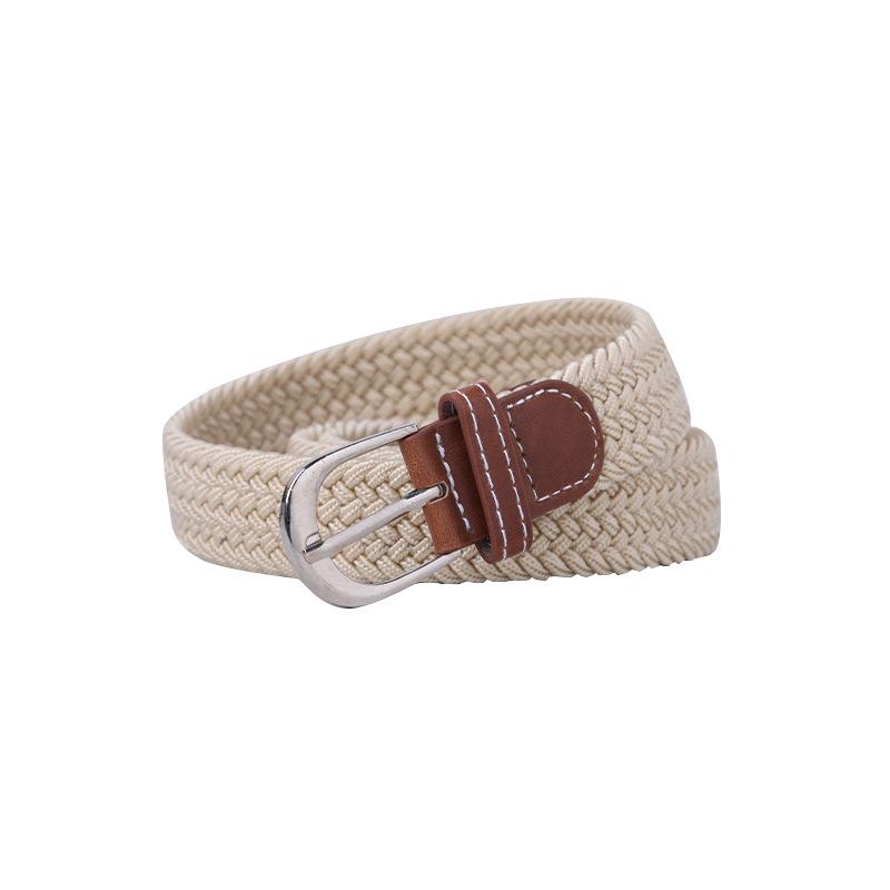 Unisex Fashionable Elastic Canvas Belt - Versatile and Simple Design