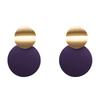 Round Sequin Dangle Earrings for Women Colorful Punk Metal Long Drop Earring Female Statement Bohemian Jewelry Gift