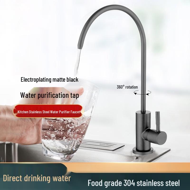 Gunmetal Grey 304 Stainless Steel Direct Drinking Faucet