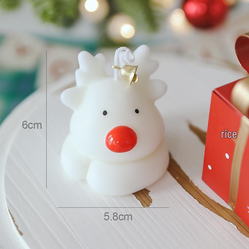 Reindeer-Shaped Christmas Scented Candles: Festive Souvenir Gifts & Ornaments