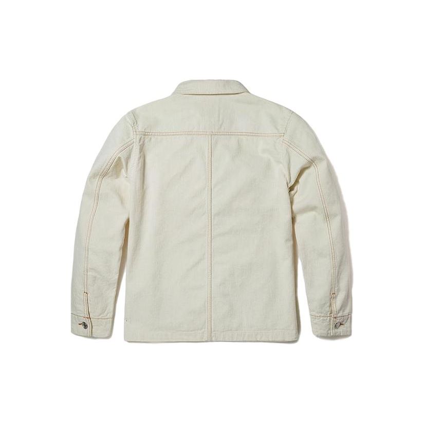 Timberland Solid Color Button Down Jacket Unisex Jackets A6QNS-CR3