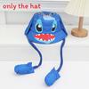 Cartoon Fisherman Hat For Kids With 3d Ears And Stitch Spider Man Print Design Summer Sun Protection Cotton Polyester
