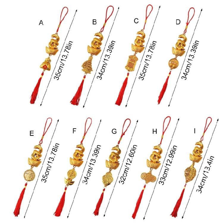 2025 Years of The Snake Pendant Snake Lucky Charm Decorative for Chinese New Years Prosperitys and Elegant Decoration