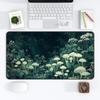 Mushroom Ghost Forest Desk Mat Nature Woods Fly Agaric Mouse Pad Fantasy Dark Cottagecore Alfombrillas Para Escritorio