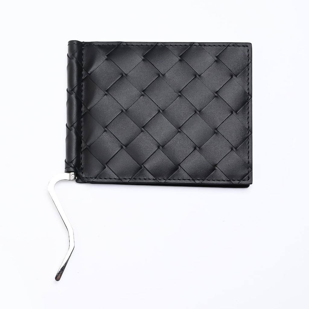wallet with money bill maxi intrecciato black 592626 V3US1 8803 [Bottega Veneta] Bi-fold clip, scissors, men's [item]