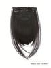 Synthetic Bangs Hairpin 10-inch Slim Fringe With Sideburns For Women's Daily Bangs