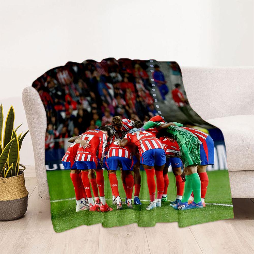 Atletico Madrid Blanket Soft Cozy Great For Office Couch Bed For All Occasions Digital Print Gift For Travel Home Birthdays