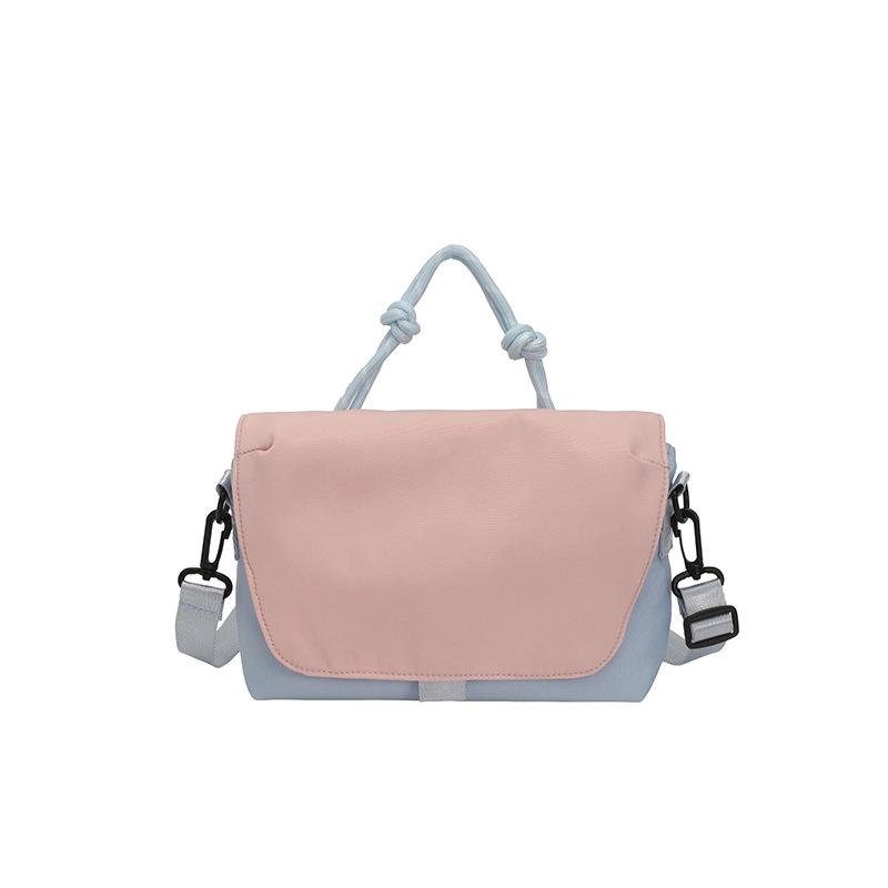 2026 Colorblock Crossbody-Tasche: Stilvolle, vielseitige, kleine quadratische Tasche für Damen aus strapazierfähigem Nylonstoff