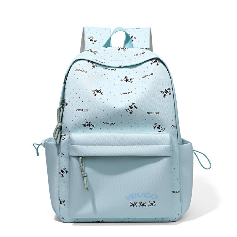 Schoolbag Cartoon Printing Travel Lightweight High-value Girls Schoolbag Large Capacity Ins Niche Non-collision Backpack
