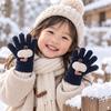 1 Pair Separated Finger Winter Gloves Cute Toddler Gloves New Warm Gloves  Winter Season