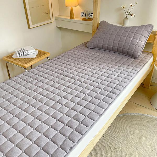 WTEMPO Four-Season Household Printed Bedding Sleeping Mattress Single/Double Dormitory Non-Slip Blankets Large Size Soft Universal Mattress Mats