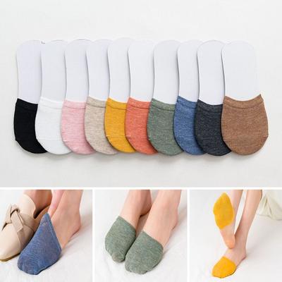 5 Pairs Non-slip Forefoot Socks Candy Colors Half Socks NEW Half Foot Toe Cover  Female
