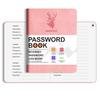 B6 Password Coil Notebook: Imitation Leather with Index Pages and English Address Book