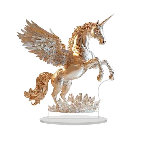 

Yousheng Horse Shaped Acrylic Sign 2D Flat Horse Tabletop Centerpiece for Corner Living Room Fireplace Shelf Office Home Decor