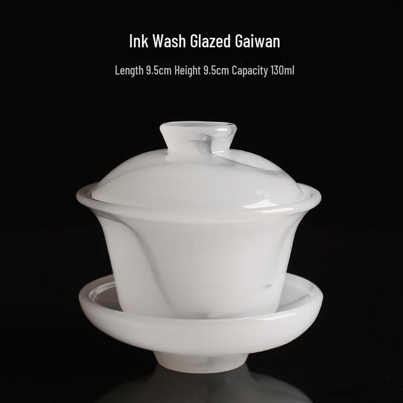 Hand-painted Ceramic Gaiwan Teacup