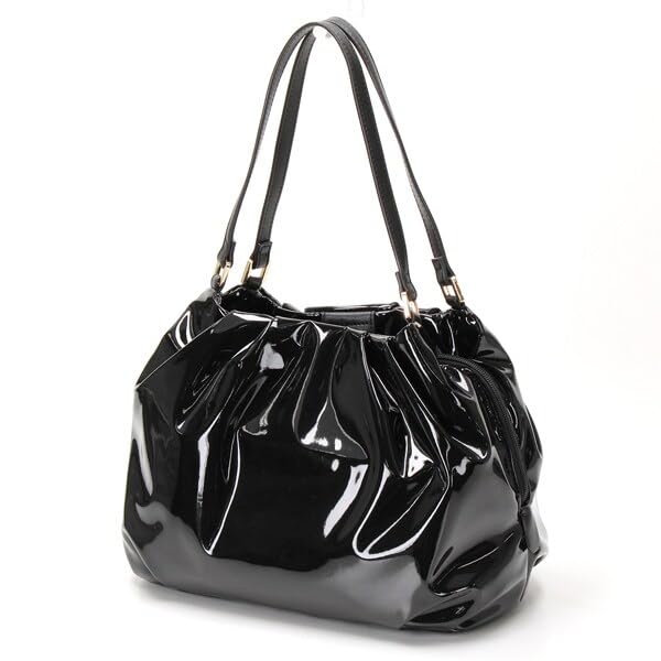 Labagagerie Soft Enamel Greige 2-Way Handbag, Medium, B009402, (26)