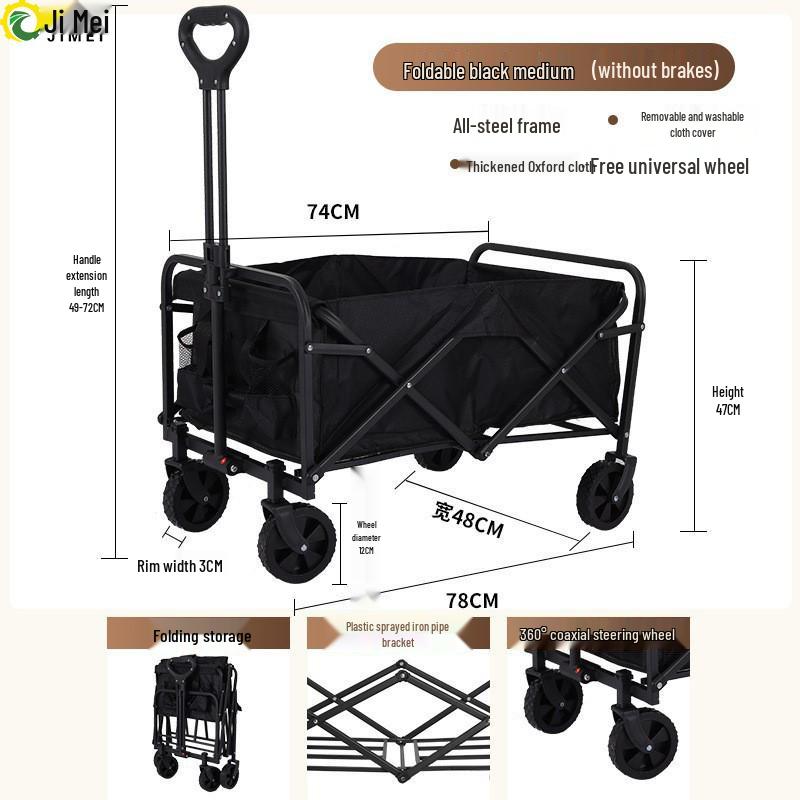 Jimei Foldable Outdoor Camping Utility Wagon