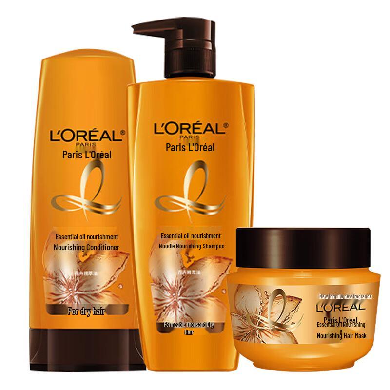 L Oréal Essential Oil Nourishing Hair Care 3-Piece Set