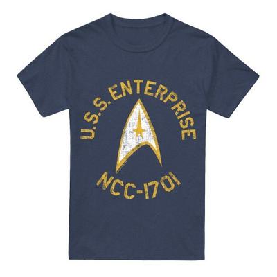 STAR TREK Unisex Adult Collegiate T-Shirt